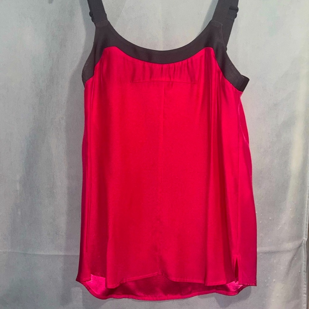 Rag and bone, pink and gray 100% silk Beatriz tank top.
